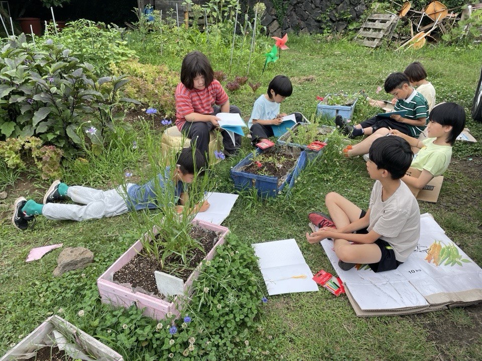 고학년 텃밭 노동